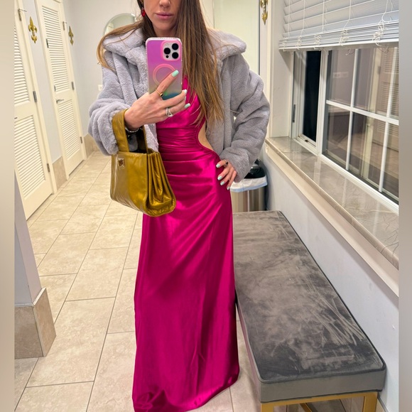 LOVERS & FRIENDS Colette Cutout Maxi Dress in Pink - SIZE SMALL ~ NWT - Picture 2 of 7